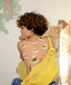 Leather fanny pack for women