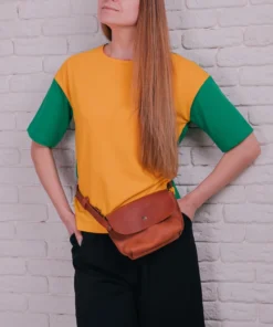 Leather Belt Bag Leather Fanny Pack Crossbody Bag